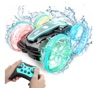 Korffe - Coche teledirigido Todoterreno, 4 WD 360 °Rotación 2,4 GHz RC Coche Todo Terreno, Impermeable, Stunt Car Offroad Juguete para niños, niño, Regalo de cumpleaños de Navidad para niña, 8 - 12