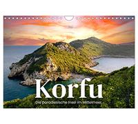 Korfu - Die paradiesische Insel im Mittelmeer. (Wandkalender 2026 DIN A4 quer), CALVENDO Monatskalender: Eine Perle in Europa.