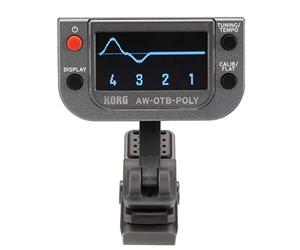 Korg AW-OTB-Poly - Afinador con clip para basssisten (dispositivo de audio con tecnología OLED, especial para bajos)