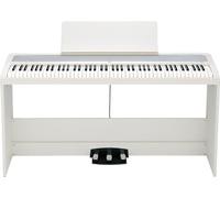 Korg - B2+SP Piano Digital de 88 Teclas Contrapesadas con Soporte y Pedales- Blanco