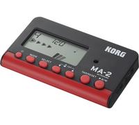 KORG MA-2 - Metrónomo digital de bolsillo con pantalla LCD, negro y rojo