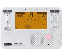 Korg TM70 Metrónomo y Afinador Cromático combinados - Blanco