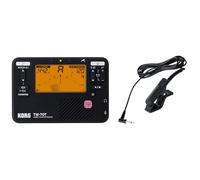 Korg TM70 Metrónomo y Afinador Cromático Combinados con Micrófono de contacto - Negro