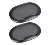 KORGALEY 1 par de Cubierta de Altavoz automático Rejilla de subwoofer de Audio para automóvil Negro 4 Pulgadas 6 Pulgadas 6x9 Rejilla Circular Decorativa Proteger Negro-C