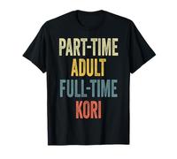 KORI Personalized Retro Girls Part-Time KORI Name Camiseta