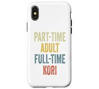 KORI Personalized Retro Girls Part-Time KORI Name Carcasa para iPhone X/XS