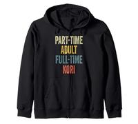 KORI Personalized Retro Girls Part-Time KORI Name Sudadera con Capucha
