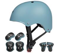 KORIMEFA Casco Infantil Equipo de Protección Patinete Patinaje con Casco Adjustable Rodilleras Coderas para Bicicleta Monopatín y Deportes Extremoscon de 3 a 13 años
