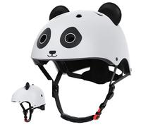 KORIMEFA Casco para Niños 44-50cm, Diseño Oso & Panda con Protecciones, Ideal para Bicicleta, Equilibrio y Juegos Interior, Niñas y Niños 1-7 Años