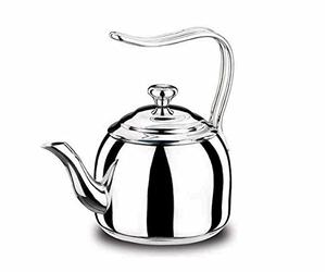 Korkmaz Droppa - Tetera de acero inoxidable con base encapsulada de triple capa (3 unidades)