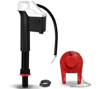 Korky 818BP QuietFILL-Válvula de llenado Inodoro y Solapa, fácil de Instalar y silencioso, Fabricado en Estados Unidos, Negro, Universal Fill Valve & 2 Inch Flapper