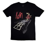 Korn Follow The Leader - Camiseta con logotipo de la banda, color negro, Negro, XXL