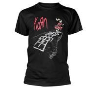 Korn Follow The Leader - Camiseta con logotipo de la banda, color negro, Negro, XXL