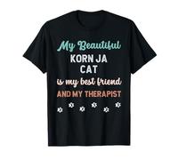 Korn Ja Cat Dueño Amante Terapeuta Y Amigo Camiseta