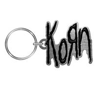 KORN - Llavero Diseño Logotipo de Esmaltado (Talla Única) (Negro, Gris)