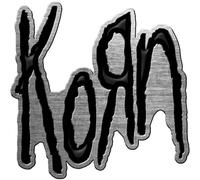 KORN Pin de metal # 4 para emblema de 4,5 x 4,5 cm, plata, Talla única