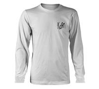 KORN - REQUIEM - LOGO POCKET WHITE Long Sleeve Shirt Large