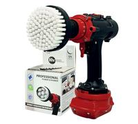 Kornely™ Cepillo Premium para Taladro, Extra Suave, Blanco,10cm. Limpiador Profesional de Alta Potencia. No Raya las Superficies. Adecuado para Alfombras, Cuero, Tapicería, Muebles y Interior de Autos