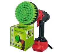 Kornely™ Cepillo Premium para Taladro, Medianamente Rígido, Verde, 13cm. Limpiador Profesional de Alta Potencia. No Raya las Superficies. Para Cocina, Estufa y Horno, Encimeras y Ollas Sucias Limpieza