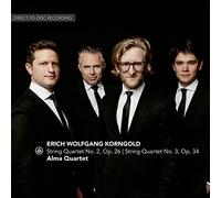 Korngold : Quatuors à cordes n° 2 et 3. Alma Quartet.
