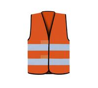 korntex Chaleco reflectante estándar - dobladillo negro naranja 7XL