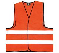 Korntex KXVWO3XL - Chaleco Reflectante estándar, Dobladillo Negro, Color Naranja, Talla 3XL