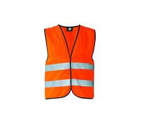 Korntex KXVWO6XL Chaleco estándar de alta visibilidad, dobladillo negro, naranja, 6XL