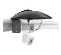 Koroao Cubierta protectora para cámara de exterior con soporte de canalón ajustable para cámaras de seguridad Wyze, AOSU, Blink, Arlo, R-ing, TP-Link Tapo, Reolink, SEHMUA, Cinnado (negro)