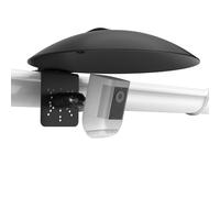 Koroao Cubierta universal para protección solar de lluvia con soporte de montaje de canalón ajustable compatible con cámaras Blink, Ring, eufy, Arlo, Wyze, Link Tapo, cubierta para todas las cámaras