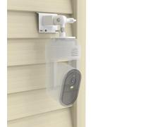 Koroao Soporte de montaje lateral de vinilo para cámara de seguridad Arlo Essential Pan Tilt 2K y Arlo Essential para interiores Pan Tilt cámara de seguridad 2K (versión 2025) (blanco)