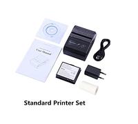 KOROBIE Impresora de inyección de Tinta portátil Mini Impresora de Recibos inalámbricos de Impresora portátil sin Tinta 58mm USB BT para código Fecha Logotipo Etiqueta(Standard Printer)