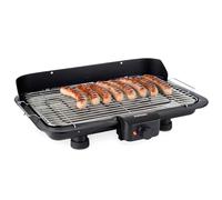 Korona Barbacoa eléctrica de mesa 46117 con superficie de parrilla XXL (51 x 30 cm), 2200 W, elemento calefactor extraíble, interruptor de seguridad, ajuste de temperatura sin niveles