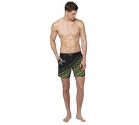 Koroshi Bañador Corto Estampado con Cintura Ajustable con cordón y Bolsillo Trasero y uno Interior Lima para Hombre | Ropa Casual, de Color Lima/Lime Green, Talla M