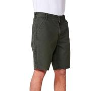 Koroshi Bermuda Carpenter de Algodón Canvas Efecto Lavado en Verde para Hombre - Relaxed Fit, de Color Verde, Talla 36