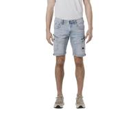 Koroshi Bermuda Hombre Cargo Denim Azul Claro