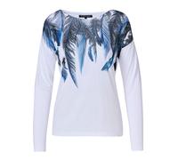 KOROSHI Camiseta azul / negro / blanco M azul / negro / blanco