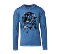 KOROSHI Camiseta azul / negro / blanco XXL azul / negro / blanco