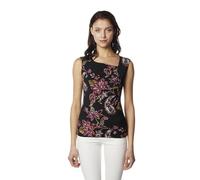 Koroshi Camiseta Mujer Tirantes Estampada Negra, de Color Black, Talla S
