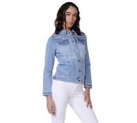 Koroshi Chaqueta vaquera denim bordada mujer, de color AZUL MED/MEDIUM BLUE, Talla S
