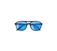 Koroshi Gafas de Sol Hombre Montura Pasta Negra Lentes Azules Prot. UV, color BLACK, Talla UNI