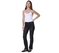 Koroshi Jeans de Mujer Regular Push up elástico, con Estampado Serpiente, Cinco Bolsillos y Aberturas Laterales en el bajo., de Color Black Denim, Talla 36