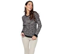 Koroshi Jersey de Manga Larga con Cuello Redondo. Tricot a Rayas de Color Multicolor para Mujer | Moda Actual, de Color Multicolor, Talla S