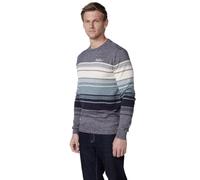 Koroshi Jersey Punto Tricot algodón Manga Larga Hombre, de Color Navy, Talla L
