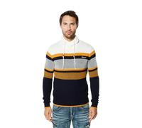 Koroshi Jersey Punto Tricot Cuello Rayas Hombre, de Color Crudo/Off-White, Talla M