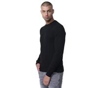 Koroshi Jersey Punto Tricot Hombre Cuello Redondo, Color Black, Talla M