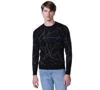 Koroshi Jersey Punto Tricot Hombre, de Color Black, Talla S