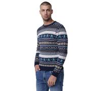 Koroshi Jersey Punto Tricot Hombre, de Color Navy, Talla M