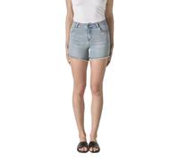 Koroshi Pantalón Corto Mujer Vaquero Regular Bordado Azul Claro