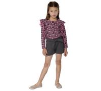 Koroshi Pantalón Corto Niña Cintura Engomada Gris