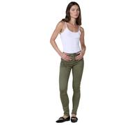 Koroshi Pantalón Jeans Slim Push Up Mujer con Bordado Brillante, Color Verde/Green, Talla 38